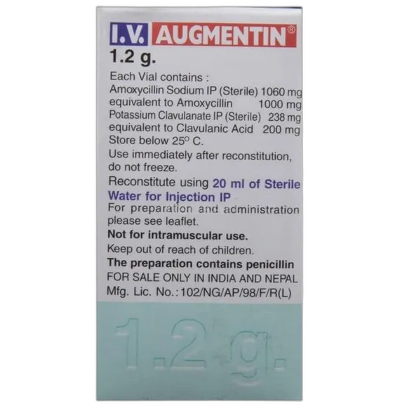 augmentin 1.2gm injection